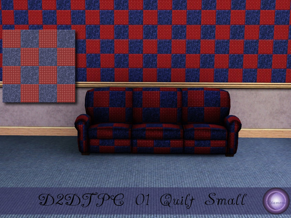 Sims 3 — D2DTPC01 Quilt Small by D2Diamond — Part of the Texture Pattern Challenge 01 Collection. Designed by D2Diamond @