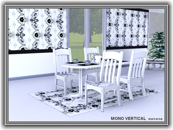 Sims 3 — Mono Vertical pattern by marcorse — Not sure how best to describe Mono Vertical . . suffice to say it is a