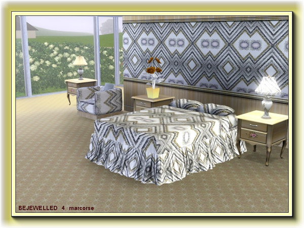 Sims 3 — Bejewelled 4 pattern by marcorse — Bejewelled 4 is the fourth in a series of 12 Geometric patterns, all