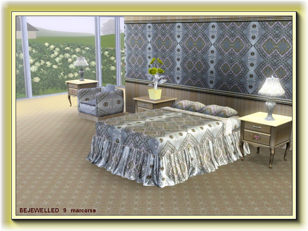 Sims 3 — Bejewelled 9 pattern by marcorse — Bejewelled 9 is the third in the second set of 6, in a series of 12 Geometric