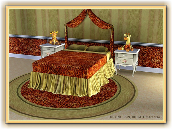 Sims 3 — Leopard Skin Bright pattern by marcorse — A slightly textured leopard skin pattern, in a bright variation.
