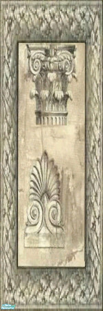 Sims 2 — Davinci Walls - Davinci4 by WelshWitch — Beautiful,Classical, Italian marble walls with the art of Davinci. Set