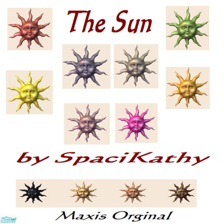 Sims 2 — The Sun Collection by SpaciKathy — A set with recolors of the sun. Seasons ep needed. Hope you enjoy. Recolor by