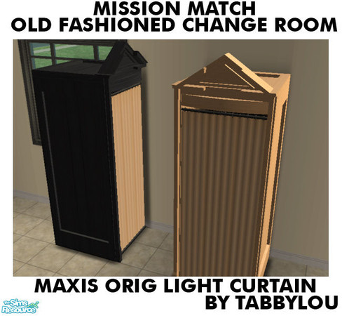 Sims 2 — TL - MM OldFashionedChangeRm OrigLightCurtain by TabbyLou — Maxis Original Light Curtain for Booth in Recolors