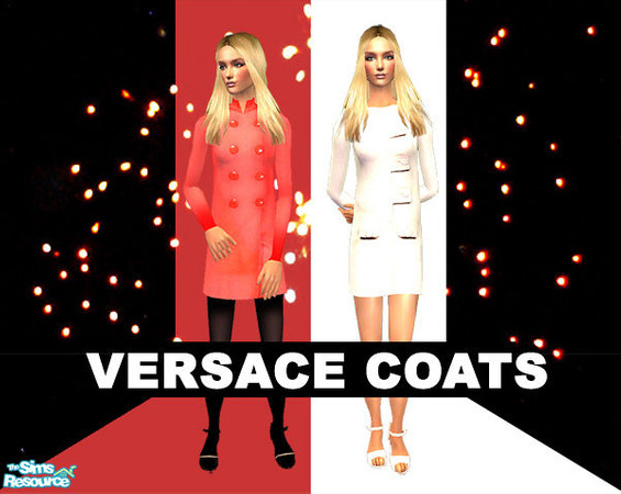 Sims 2 — Versace coats by lemonloveshane — A set of two nice coats designed by Versace. The red one is for winter and the