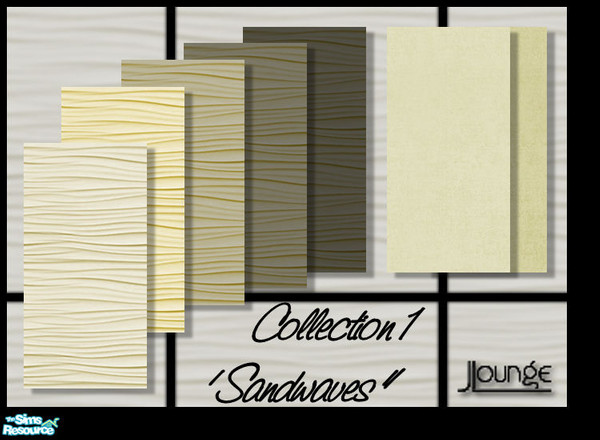 Sims 2 — Sandwaves - Set by JLounge — I was searching to give my walls some depth. So, I came with this collection named