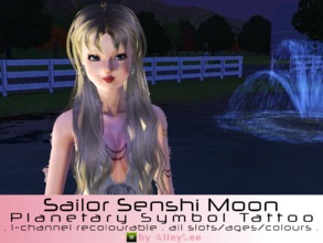 Sims 3 — Sailor Senshi Moon Planetary Symbol Tattoo by AlleyLee by alleylee2 — Sailor Moon, the Soldier of Love and