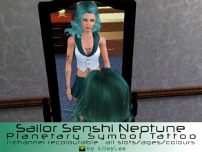 Sims 3 — Sailor Senshi Neptune Planetary Symbol Tattoo by AlleyLee by alleylee2 — Sailor Neptune, the Soldier of Ocean