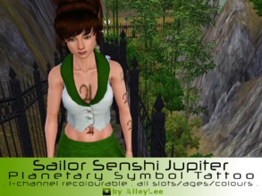 Sims 3 — Sailor Senshi Jupiter Planetary Symbol Tattoo by AlleyLee by alleylee2 — Sailor Jupiter, the Soldier of