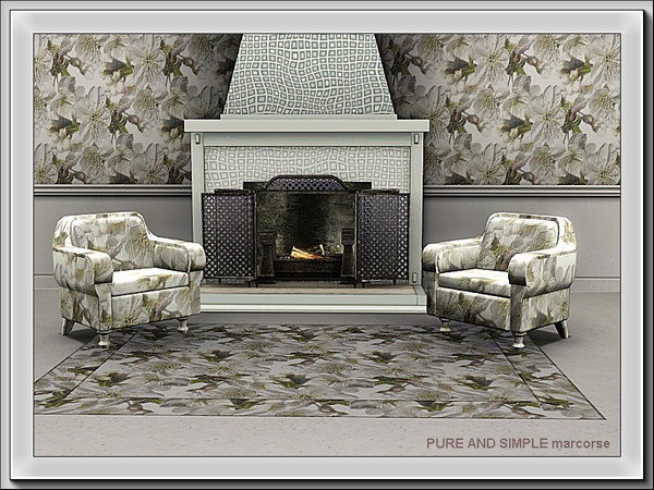 Sims 3 — Pure and Simple pattern by marcorse — White spring blossom - simple and purely beautiful.