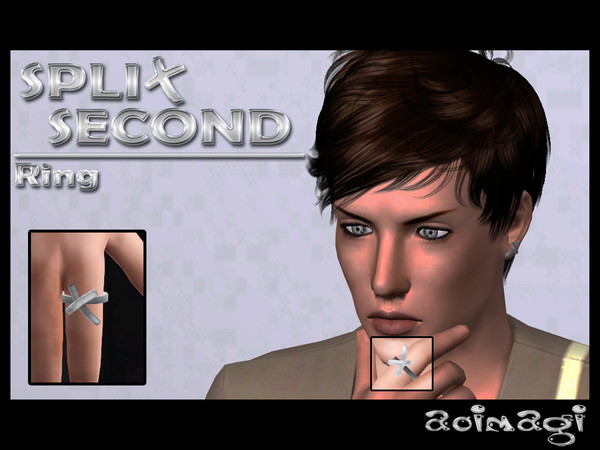 Sims 3 — Split Second Ring by AB_Creations — Split Second Ring YA - AM by Aaron Beerling - New mesh by me - 2 recolorable