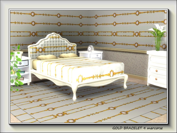 Sims 3 — Gold Bracelet 4 pattern by marcorse — A simple horizontal pattern featuring the design on a gold bracelet.