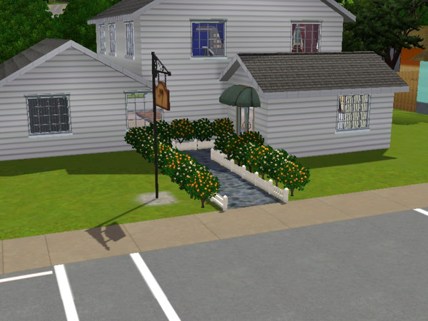 Sims 3 — Mainstream Salon by littlelabrador2 — Mainstream Salon is a modern salon. It also has a tatoo parlour upstairs,