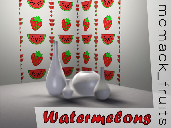 Sims 3 — fruit salad! by mcmack232 — Decorate your wall or curtain or anything else with this stunning pattern!