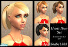 Sims 2 — Heidi Hair Set by Angelbabe1983 — Here is a hair set based on a wonderful mesh made by Nouk. It comes in 4