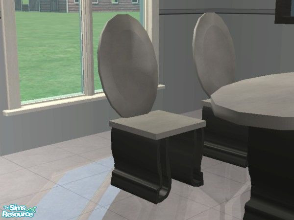 Sims 2 — Boro Modern Dining - Dining Chair by EarthGoddess54 — This is the mesh file, you will need it for future
