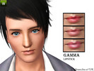 Sims 3 — Gamma Lipstick by Brown_Sims — 3 recolorable channels, unisex, handpainted :) 