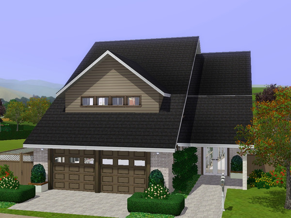 Sims 3 — Jack by dorienski — A traditional American house with an open-plan living, dining and kitchen, separate laundry