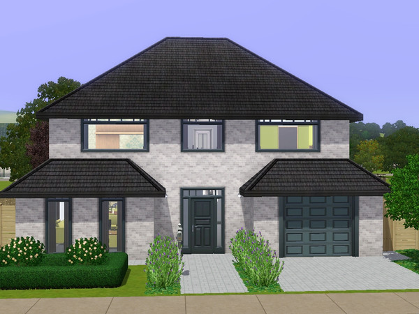 Sims 3 — Vinnie by dorienski — A contemporary house with an open-plan first floor with living and dining room, kitchen
