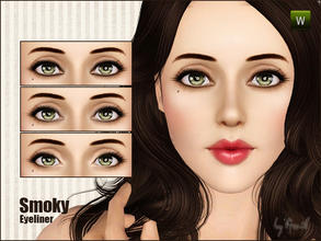 Sims 3 — Smoky eyeliner  by Gosik — New eyeliner for female and male sims in every age (teens, adults and elders). It has