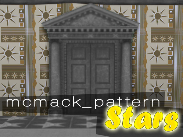 Sims 3 — Stars by mcmack232 — Your sims are stars - so treat them like stars and use this star pattern! 