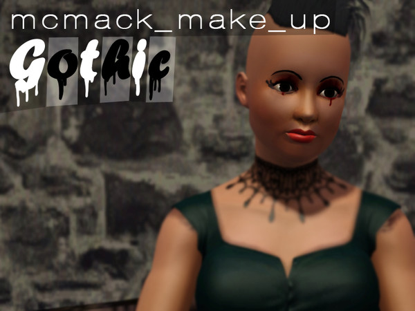 Sims 3 — gothic makeup by mcmack232 — Gothic in your sims face ;)