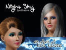 Sims 3 — Night Sky Eyeshadow by WiWera2 — Let your sim's eyes shine with a power of thousand stars.