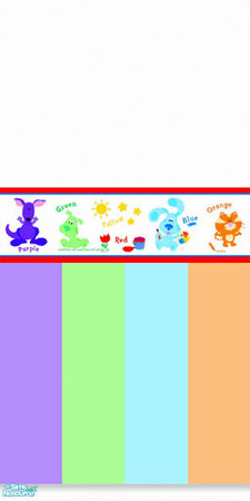 Sims 2 — Blue\'s Clues Nursery - Wallpaper 3 by lym — Part of my Blue\'s Clues Nursery set.