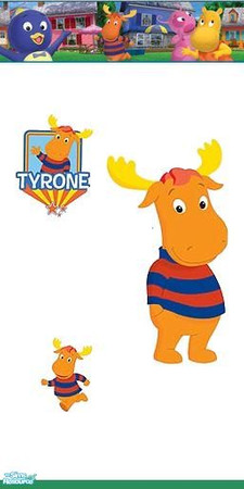 Sims 2 — Backyadigans transitional bedroom -Part A - wall tyrone by frogger1617 — Backyardagins by Nick Jr Meshes by Sims