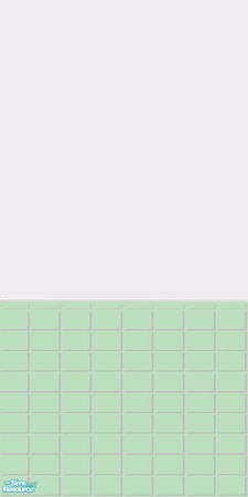 Sims 2 — Coloured Half Tile - Colouredhalftile Green by gil_shalos — White wall with base tiles in Green
