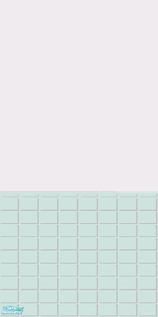 Sims 2 — Coloured Half Tile - Colouredhalftile Palewater by gil_shalos — White wall with base tiles in light green