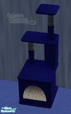 Sims 2 — Calli\'s Kitty Chic - Royal Blue - Kitty Condo by Callisto149 — Sorry dog lovers, it\'s all about the kittys. A