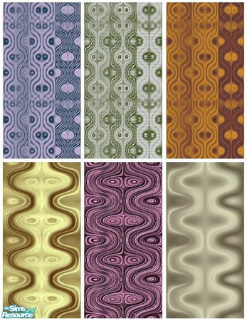 Sims 2 — Set Nora by Ktosiu111 — 6 modern wallpapers