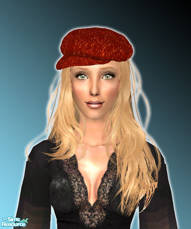 Sims 2 — Caps Set 01 - Red by Technomicky — You need to download the Mesh from Peggysims in the Free Area under
