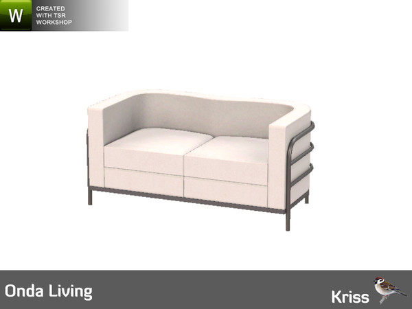 Sims 3 — Onda Loveseat by Kriss — Part of the Onda Living Set. Made by Kriss@TSR. TSRAA.