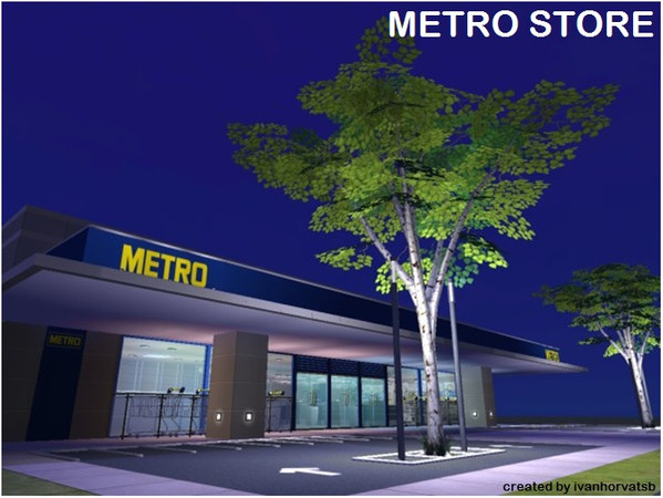 Sims 2 — METRO STORE by ivanhorvatsb — METRO STORE; complete it furnishing and decorating