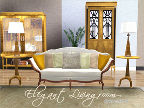 Sims 3 — Elegant Livingroom by ShinoKCR — Livingroom for the elegant Serie Set has one shabby white Coloroption no fear