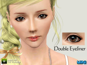 Sims 3 — Double Eyeliner YF&YM by MINISZ — It works for both gender. Hope you like.