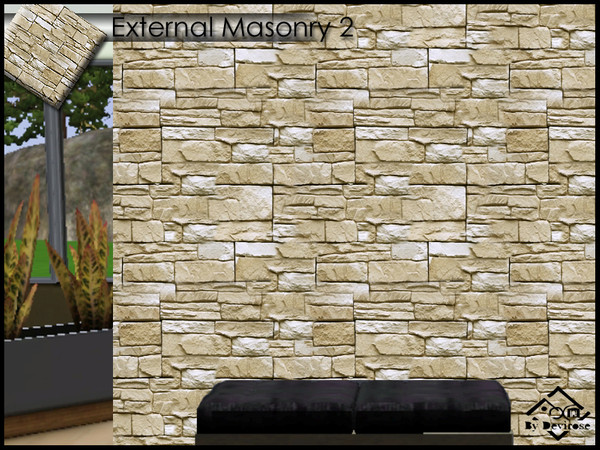 Sims 3 — ExternalMasonry2 by Devirose — By Devirose-,found in the category 'Masonry', created using EA's 'Create a