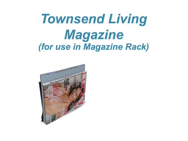 Sims 3 — Townsend Living Magazines by wolfspryte — part of the Townsend Living Clutter Collection For use with the