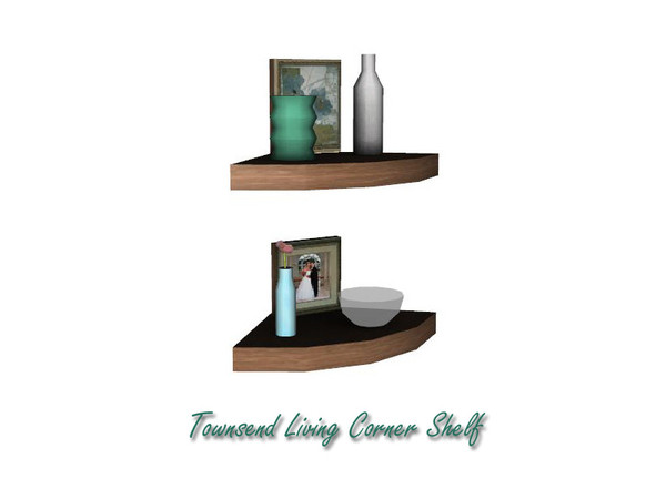 Sims 3 — Townsend  Living Corner Shelf by Lulu265 — Part of the Townsend Living Set Please do not reclone or claim my