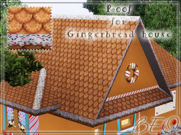 Sims 3 — Roof for Gingerbread house by BEO — Roof for Gingerbread house