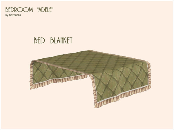 Sims 3 — Bed Blankett Adele by Severinka_ — Created by Severinka