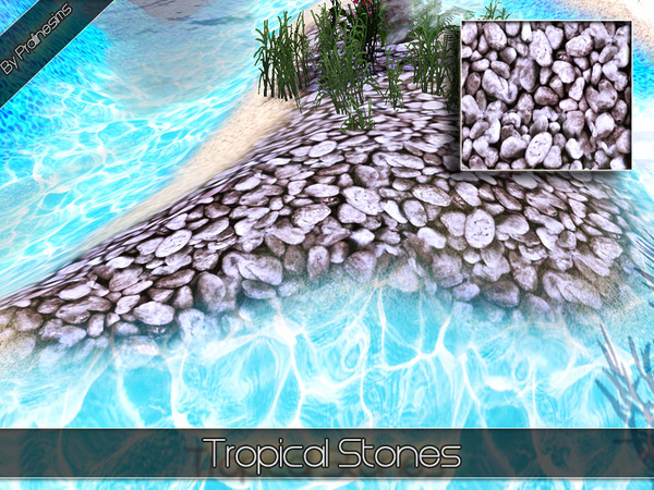 Sims 3 — Tropical Stones by Pralinesims — By Pralinesims