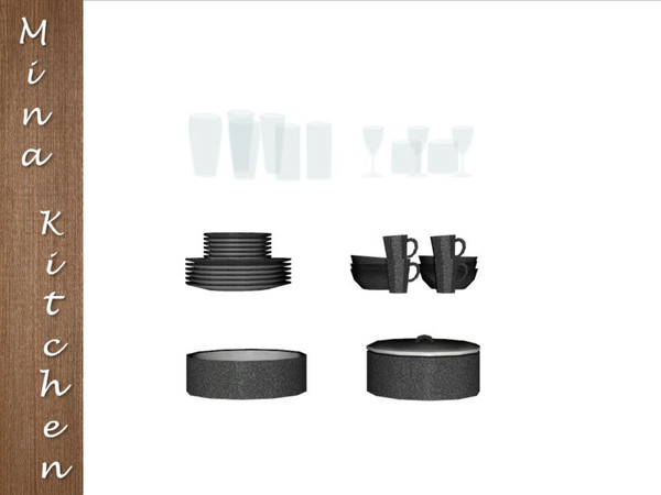 Sims 3 — Mina Cabinet Delf by IrishStar — Mina Cabinet Delf Part of the mina kitchen by IrishStar @ TSR 2012