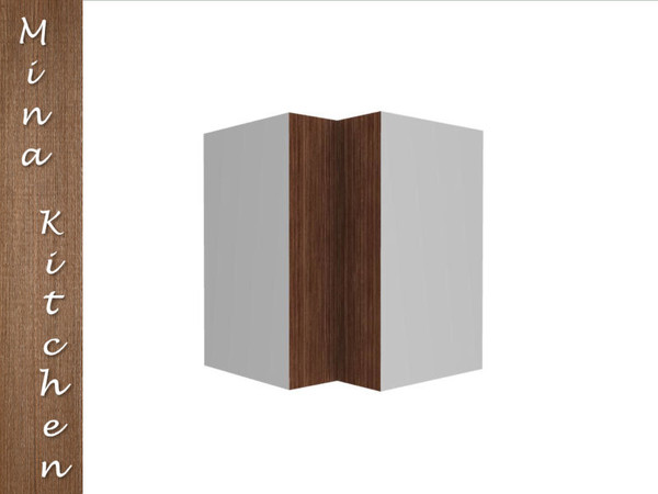 Sims 3 — Mina Corner Cabinet by IrishStar — Mina Corner Cabinet part of the Mina kitchen set by IrishStar @TSR 2012