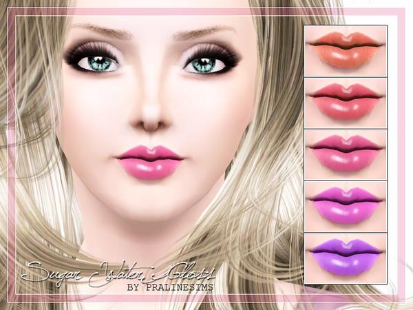 Sims 3 — Sugar Water Gloss by TSR Archive — Shiny lipstick for your sims! Your sims will love their new look ;) - Fits