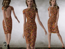 Sims 3 — Multicolor knitted canvas dress by Zamok — Non Recolorable. I hope u like it!