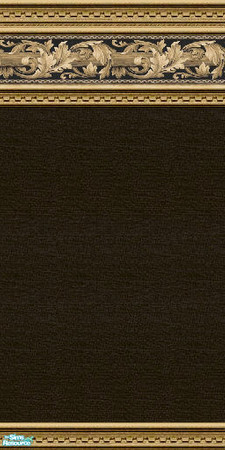 Sims 2 — jsf2DentScrollBlack by jsf — Wood carved in a dentile style holds an elegant border of scrolled leaves and a