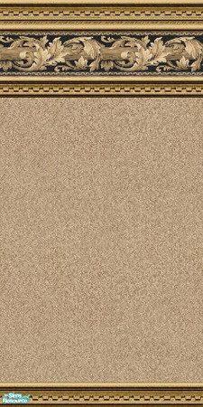 Sims 2 — jsf2DentScrollSand by jsf — Wood carved in a dentile style holds an elegant border of scrolled leaves and a base